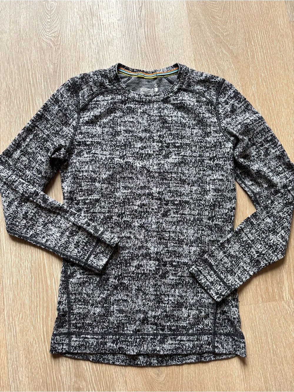 Smartwool 100% Merino Base Layer Crewneck Long-Sleeve Knit Shirt Women’s size XS